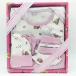 GP One Size 4 Pcs. Baby Gift Set New Born Baby Clothes Set[RANDOM COLOUR+RANDOM DESIGNS]