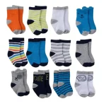 Comfortable footwear Cute and Colourful Organic New Born baby socks - Baby boy & girl socks - (1 pair) - Image 2