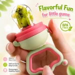 Baby Fruit Feeder Pacifier | Silicone Food Nibbler Teether | BPA Free Fresh Fruit Feeder for Babies