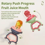 Baby Fruit Feeder Pacifier | Silicone Food Nibbler Teether | BPA Free Fresh Fruit Feeder for Babies - Image 3