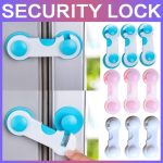 Tawakkal Mart 2pcs/lot Children Security Protector Baby Care Multi-function Child Baby Safety Lock Cupboard Cabinet Door Drawer Safety Locks - Image 3