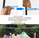 Clothesline Clothes Drying Rope Portable Travel Clothesline Adjustable for Indoor Outdoor Laundry Clothesline - Image 3