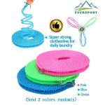 Clothesline Clothes Drying Rope Portable Travel Clothesline Adjustable for Indoor Outdoor Laundry Clothesline - Image 2