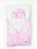 GP 2Pcs Newborn Baby Sleeping Bag With Mosquito Net [RANDOM COLOUR+RANDOM DESIGNS - Image 2