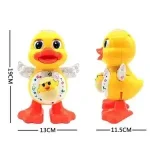 Children Electric Swing Dancing Yellow Duck With Light Music Plastic Toys Early Educational birthday present For Children