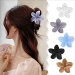 New Fashion Matte Flower Claw Clips Women Hair Claws Floral Cute Hair Accessories Hair Clips For Girls Sweet Clamp Barrettes - Image 2