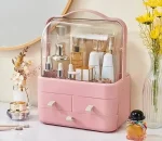 Usman's Hub - Cosmetic Box | Makeup Organizer | Waterproof Dustproof Cosmetic Storage Case | Luxury Vanity Countertop Display