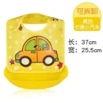 Baby Folding Plastic Rubber Baby Bib Napkin With Soft Tray By Tawakkal Mart. - Image 2