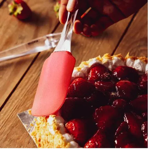 imgi_2_e4b44f237a2e11325676bf16f3724ceb.jpg_7 Pack of 2 - Spatula & BBQ Oil Brush , BBQ brush , High Heat Resistant with Transparent Handle For Cooking/Baking , Silicone Brush and Spatula Pair - 2 in 1 set - Image 1