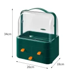 Usman's Hub - Cosmetic Box | Makeup Organizer | Waterproof Dustproof Cosmetic Storage Case | Luxury Vanity Countertop Display - Image 4