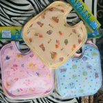 Total 3 Bibes BLUE YELLOW PINK Water Proof High Quality Baby Bibs Absorbable For Girl And Boy - Cotton Bibs With Sheet - Image 2