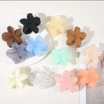 New Fashion Matte Flower Claw Clips Women Hair Claws Floral Cute Hair Accessories Hair Clips For Girls Sweet Clamp Barrettes - Image 3