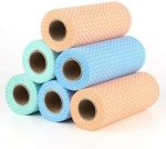 NON woven| washable tissue roll reuseable paper colour full disposable kitchen towel best absorbance or cleaning- tissue good for wet & dry use for anything