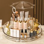 Sasta Bazaar - Cosmetic Organizer Luxury Desktop - Dustproof & Waterproof Makeup - Vanity Storage Beauty Box for Girls with makeup - Makeup organizer - Makeup organizer - Makeup bag - Makeup organizer box - Organizer makup - Makeup organiser