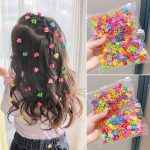 Set of 50 Adorable and Vibrant Hair Claws for Girls - Featuring Flower, Star, and Crown Designs. Delightful Hair Clips and Hairpins, Perfect for Adding a Touch of Charm to Kids' Hairstyles.