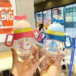 STRAW BEAKER/ juice mug/ baby straw training mug/ straw feeder for baby/600ml/500ml