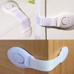 Tawakkal Mart Flexible Plastic Child Locks For Drawers, Cabinets & Cupboards Multi-purpose Safety Locks For Refrigerators, Doors Etc – White