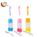 Tawakkal Mart 2 pc Baby milk bottle cleaning brushes 360 degree rotating sponge Baby pacifier cleaning brush glass cleaning brush For Kitchen
