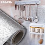Proof Waterproof Aluminium Sheet DIY Wallpaper, Backsplash Aluminium Sticker for Home, Kitchen, Stove, Cabinet, Wall, Drawers, Furniture, Silver Colour 40x200cm - Image 3