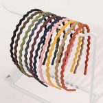 10 Pcs Wave Shape Plastic Headbands Non Slip Fashion Hair Bands with Teeth Comb for Women Girls Thin Thick Curly Hair.