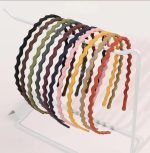 10 Pcs Wave Shape Plastic Headbands Non Slip Fashion Hair Bands with Teeth Comb for Women Girls Thin Thick Curly Hair.