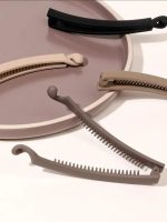 Set of 4 Large Hair Clips for Women and Girls - Non-Slip, Strong Hold Combs for Medium to Thick Hair. Perfect for Securing Ponytails.