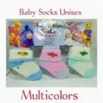 GP Pack Of 3 Baby Socks 0 to 6 Months[RANDOM COLOUR+RANDOM DESIGNS]