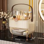 Usman's Hub - Cosmetic Box | Makeup Organizer | Waterproof Dustproof Cosmetic Storage Case | Luxury Vanity Countertop Display - Image 3