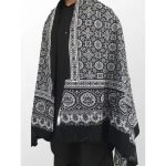Pure Cotton Black Sindhi Ajrak Chadder / Shawl for Men and Women