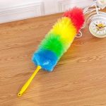 3 PCS Cleaning Duster, Soft Magic Colorful Feather Duster Brush Anti Static Cleaning Products with Long Plastic Handle for Cleaning Furniture, Calligraphy, TV Screen, Computer