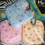 Total 3 Bibes BLUE YELLOW PINK Water Proof High Quality Baby Bibs Absorbable For Girl And Boy - Cotton Bibs With Sheet - Image 4