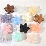 New Fashion Matte Flower Claw Clips Women Hair Claws Floral Cute Hair Accessories Hair Clips For Girls Sweet Clamp Barrettes - Image 5