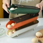 10/15 Grid Egg Storage Box Eggs Tray with Lid Kitchen Refrigerator Egg Organizer - Image 3