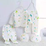 Imported Baby Starter Set - Zero Size Starter Gift Set | 0 to 6 Month Baby Starter Set | 5Pcs New Born Baby Clothes - China Stuff Suit Winter And Summer