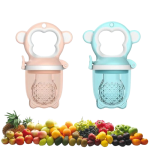 Tawakkal Mart Monkey Baby Fruit Pacifier Infant Silicone Teether Fruit and Vegetable Complementary Food Pacifier Newborn Items