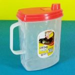 Random Color Kitchen Plastic Oil Jug With Lid & Handle - 1 Liter, Plastic Oil Bottle for Cooking Use Oil Containers - Image 3