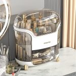Usman's Hub - Cosmetic Box | Makeup Organizer | Waterproof Dustproof Cosmetic Storage Case | Luxury Vanity Countertop Display - Image 3