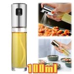 Stainless Steel Oil Sprayer Bottle 100ml – Refillable Cooking Oil Mister for Olive Oil, Air Fryer, BBQ, Baking, Grilling, Frying – High Pressure Spray Bottle for Kitchen, Salad Dressing – Food Grade Glass, Portable Cooking Accessories, Healthy Tools - Image 3