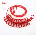 180 cm Portable Clothing Clothesline with 12 Clips Retractable Laundry Dryer Clothes Rope Drying Rack Cloth Hanging Line For Outdoor - Image 2