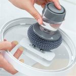 Cleaning sponges for kitchen // kitchen tool // Kitchen Soap Dispensing Liquid Palm Brush For Dishes Cleaning soap dispensing Palm brush( jhoona ) brtan dhona wali tar