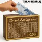Umrah Saving Box - Wooden Islamic Money Saving Box 280 Day Umrah Saving Box Plan Turning Your Dreams Into Reality