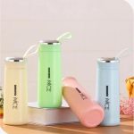 Nice Glass Water Bottle - Leak Proof, Insulated, BPA-Free, Trendy & Durable, Stylish - Perfect for Girls, Boys, Sports, Gym, School, Outdoor, Walking, Hiking, Home Use - Hot for 12 Hours, Cold for 24 Hours - Portable & Travel Friendly - Image 2