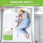 1 Single Piece Baby Safety Bed Fence, Adjustable Bed Rail, Baby Children Bed Barrier, Baby Fall Protection, Baffle Universal Bed Guardrail, Baby Bed Crib Baby Cot Rails Folding Baby bed Guard. - Image 5