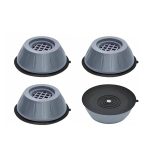 4Pcs Washing Machine Floor Mat Elasticity Earth Protectors Furniture Anti Vibration Rubber Feet Pads Non Slip Shock Proof Washing Machine Shock Absorption And Anti Shake Foot Pad For Washing Machine Support - Image 2