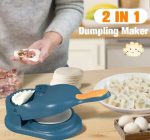 New Original Dumpling Samosa maker, 2-in-1 Manual Dumpling Maker Mould, Manual Press, Kitchen Dumpling Making Tool - Image 4