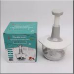 Easy Pull Speedy Food Chopper (1500ML) with 3 Curved Steel Blades, Manual Food Chopper to Chop, Blend, Mince, Blender, Blending of Onion, Garlic, Ginger, Herbs - Image 3