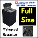 Washing Machine Cover - Black/Silver Grey Parachute Quality Light Weight Easy To Use - Dust Proof Anti Scratch Sun light Reflection Long Life Parachute Quality - See Size Then Order For Top - Image 5