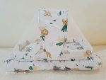 Baby Bed with Mosquito net and 1 pillow, Comfortable New born Baby Bistar multicolor [ SIZE CAN BE USED FOR 0 TO 6 MONTHS