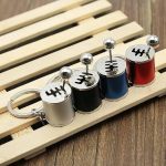 Auto Part Model Gear Box Shifter Keychain, Mini Car Gear Shift Stick Knob Gearbox Metal Key Chain Key Ring for Men(Multi) - Image 3