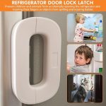 Child Safety Refrigerator Lock | Baby Proof Fridge & Freezer Door Lock | Childproof Door Stopper for Single-Door Fridge, Cabinet, Water Dispenser | Easy Install Baby Safety Care Lock EACH